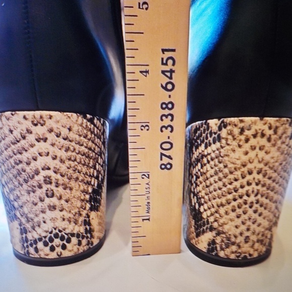 Andrew Geller Black Ankle Boots - Picture 4 of 10